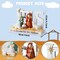 Christmas Nativity Scene Figures, Holy Family Nativity Creche Set with Jesus Messages Resin Religious Tabletop Gift for Christian, Christmas Indoor Desktop Decor, 2.7 Inch Tall (Jesus)
